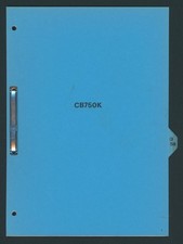 Honda CB750K DOHC (79-on) Manuale di installazione PDI edizione di fabbrica CB 750 K KZ RC01 FV52