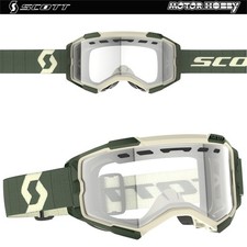 MASCHERA CROSS ENDURO SCOTT FURY ENDURO KAKI GREEN LENTE CHIARA