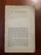 Il Piacere, D’Annunzio. Ed. Treves anni 20. MANCA COPERTINA FRONTE