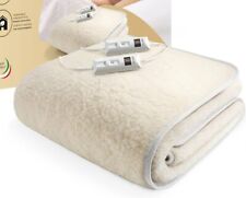 Imetec Scaldasonno Sottoletto Termico 150x160cm Lana Merino 2 Tempere Accogliente