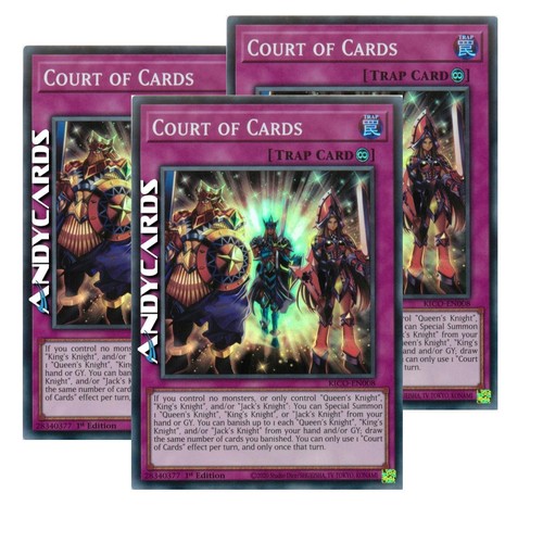 Court cards corte - 3x, of