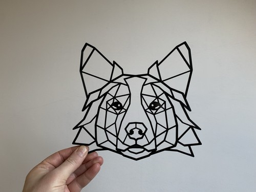Bordo geometrico collie cane