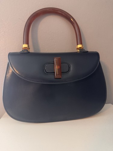 Gucci borsa tote vintage blu