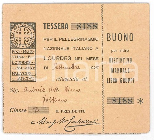 1927 milano comitato pro - comitato,