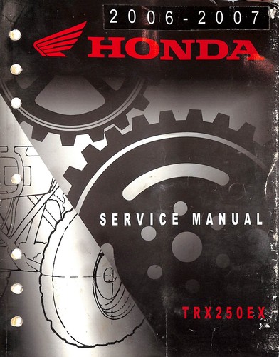 Honda trx250ex manuale - trx250ex,