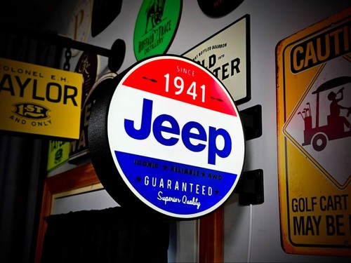 Insegna luminosa jeep - insegna,