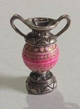 Vaso anfora vintage in argento massiccio miniatura marcato a punzone - Made in Italy