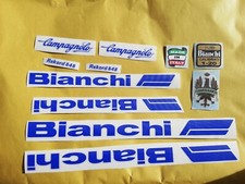 Kit adesivi compatibili Bianchi rekord 848 Blu Campagnolo old decal