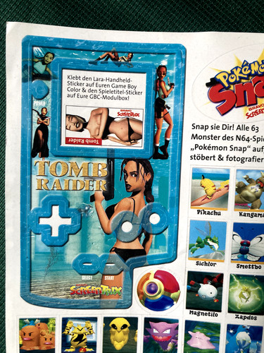 Adesivo vintage tomb raider - vintage,