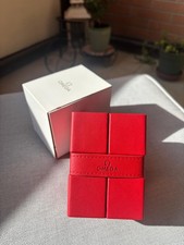 OMEGA Scatola per Orologi Custodia in Pelle - Rossa/Bianca