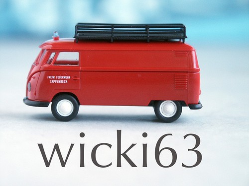 Brekina scatola vigili - vw, t1