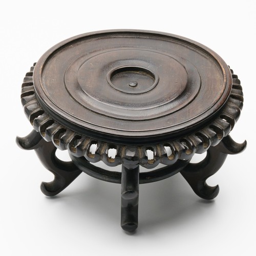 Chinese carved wood stand - chinese,