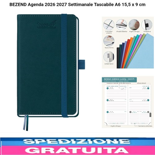 Agenda settimanale 2026 - settimanale, 2027