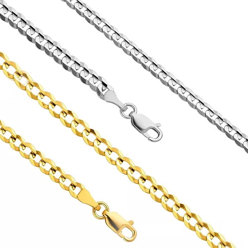 Collana catena cubana vero - collana, in