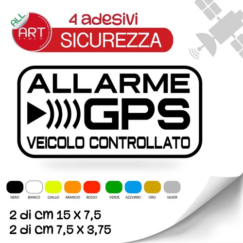 Adesivi allarme gps veicolo - adesivi,