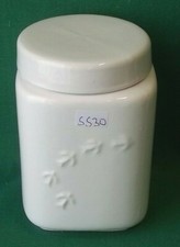 BISCOTTIERA BARATTOLO MULINO BIANCO COCCIO PORCELLANA BIANCA ANNI 80/90. N°SS30