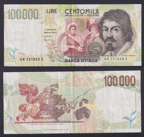 Banconota italia 100000 lire - 100000,