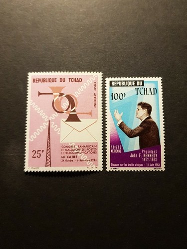 Timbro ciad africa posta aerea - timbro,