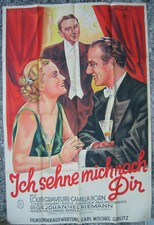 1934 German Movie Poster Berlin printed Vintage Film tedesco BIG SIZE Original