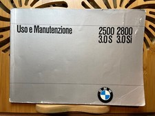 BMW 2500/2800/3.0S/3.0Si Use