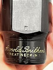 Vintage Brilhart Great Neck NY Ebolin sassofono tenore boccaglio #5