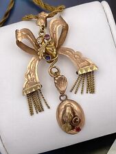 necklace collana borbonica FIOCCO D'AMORE  antique Old  ORO ANTICO 6/7KT FINE800