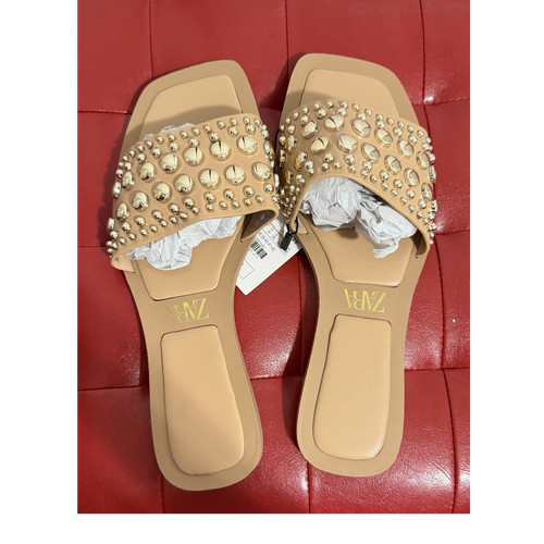 Zara studded synthetic straps - zara,