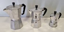 3 Moka Bialetti e Zanzibar (3 6 e 10 tazze) ottime ORIGINALI