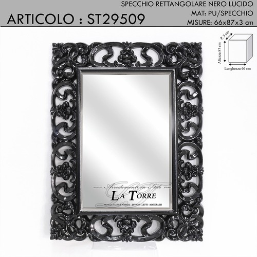 Specchiera rettangolare stile