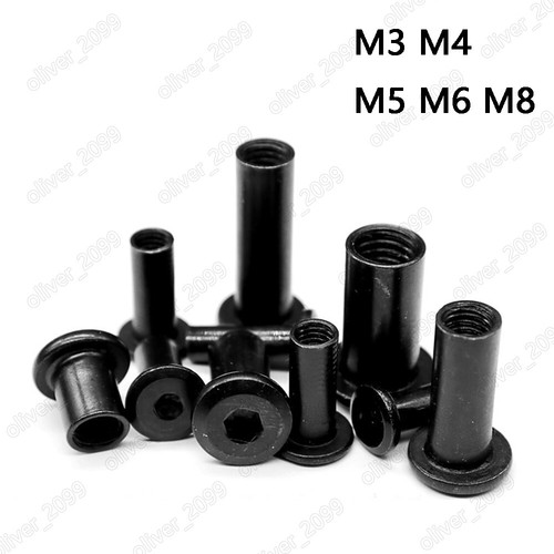 Dado rivetto nero m5 m6 - m3,