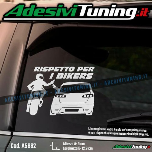 Adesivo rispetto per - rispetto, bikers