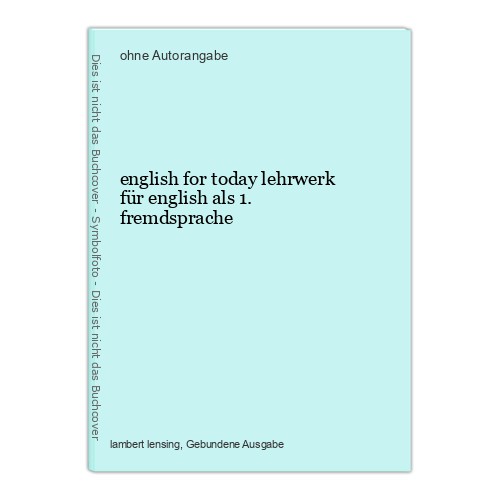English for today - today, lehrwerk