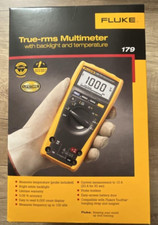 Multimetro digitale FLUKE 179 con cavi di prova sonde di misura e temperatura N