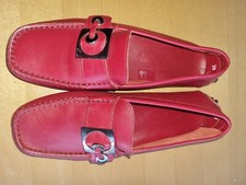 Mocassini originali Tod's Gommino slipper vera pelle rosso taglia 38 UK 5