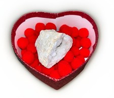 Geode Calcite bianca quarzo grezza - Con Confezione Regalo MINERALE PIETRA