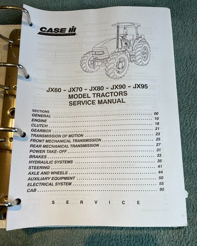 Manuale servizio trattore - manuale,