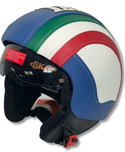 Casco similpelle con - in,