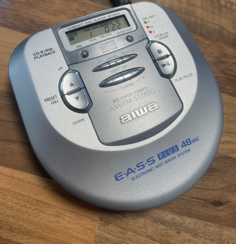 Aiwa r210 discman silver - aiwa,