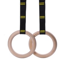 Anelli Ginnastica in Legno per Palestra Casa Supporta i tuoi Pull Up con Legno d
