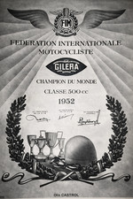1952 GILERA CAMPIONE DEL MONDO