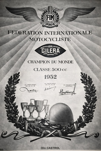1952 gilera campione del mondo - 1952,