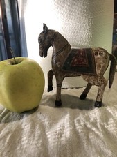 Antico Cavallo Legno Dipinto