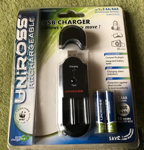 Caricabatteria usb uniross - uniross, +