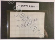Autografo originale Pistarino - foglietto - 1985 ca. 149
