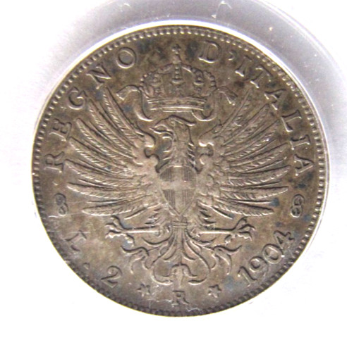 Italy km33 lire 1904 ngc - km33,