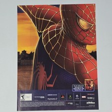 Spider-Man 2 PS2 Xbox GameCube Nintendo DS PC stampa oro pubblicità/poster promo arte