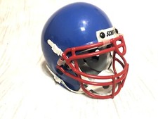 BL6 Mini Casco Da Football Schutt Helmet NFL Vintage Decorativo Blue Red