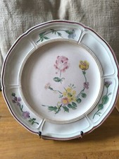 Piatto Choisy La Roy Grande Negozio Con Vaso Etrusco Paris Decoro Veuve Perrin