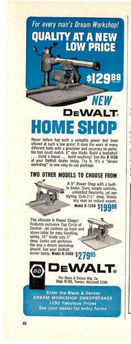 1965 pubblicità stampa dewalt - pubblicità,