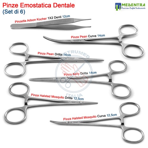 Pinza emostatica dentale porta - dentale,